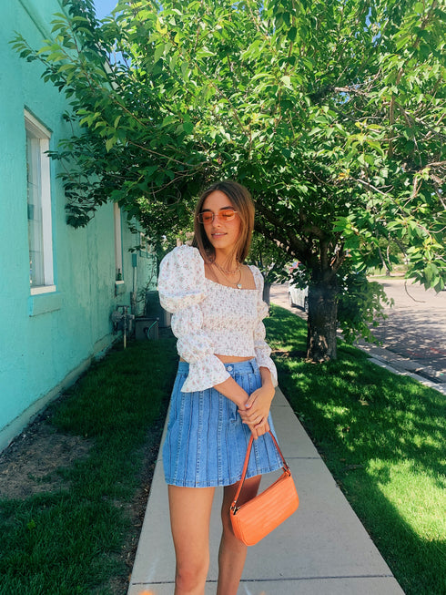 Paris Girl Floral Top *RESTOCKED*